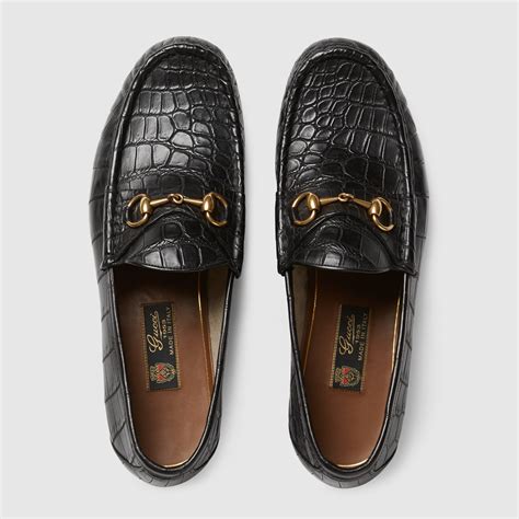 gucci crocodile moccasins|gucci alligator loafers.